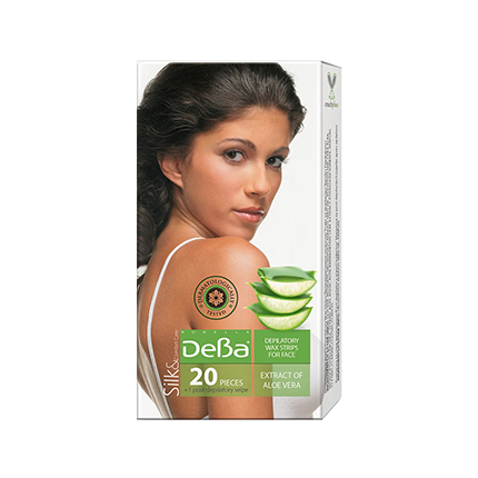 Депилиращи ленти Дева 20бр За лице с екстракт от алое Депилиращи ленти Дева 20бр За лице с екстракт от алое